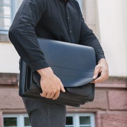 Prokva Lehrer-Tasche Mit Akkordeon-Organizer – Große Schwarze Handtasche Für Frauen, Passend Für A4, Laptop (15,6″) & Mehr