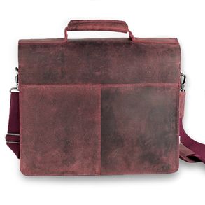 Aktentasche Lehrertasche Leder Rost-Rot I Jahn-Lederwaren Jahn