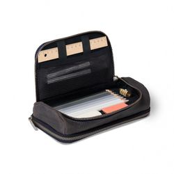 LPWTYCBV Federmäppchen Leder-Optik Mit Musiknoten - Mehrfachtasche Für Schule & Reise